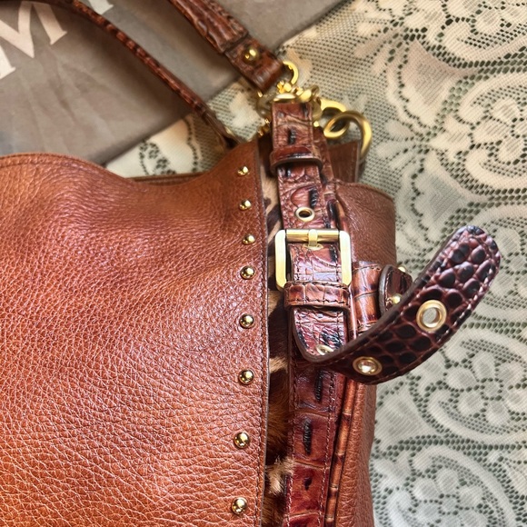 Brahmin :: Brown Croc and Leather Purse - Picture 4 of 15